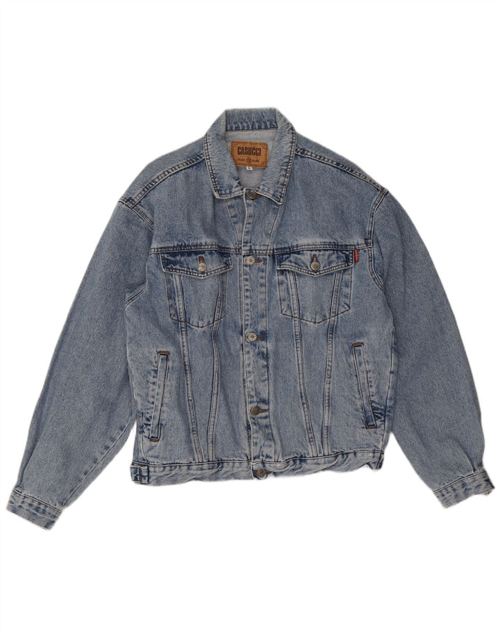 Giacca in denim da uomo Casucci UK 40 grande blu