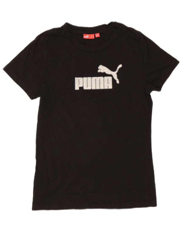 T-shirt grafica da donna Puma UK 14 grande nera