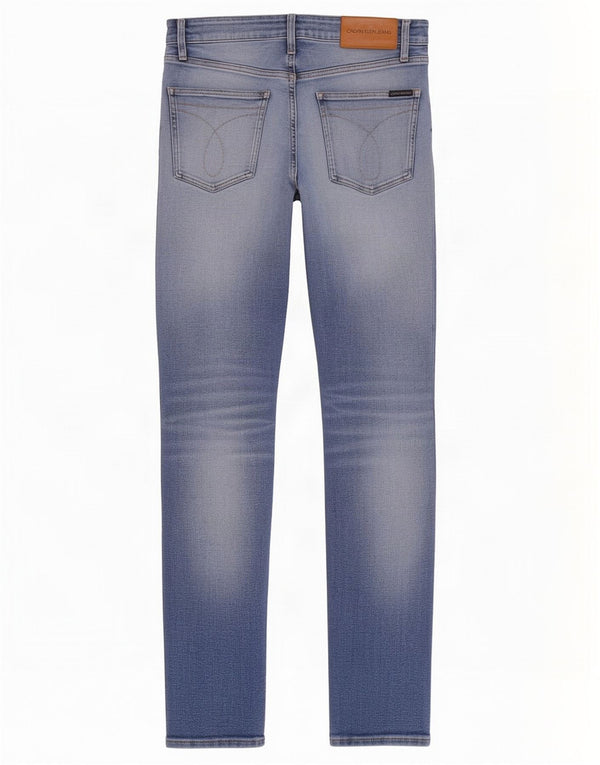 Jeans slim da uomo Calvin Klein W31 L32 cotone blu