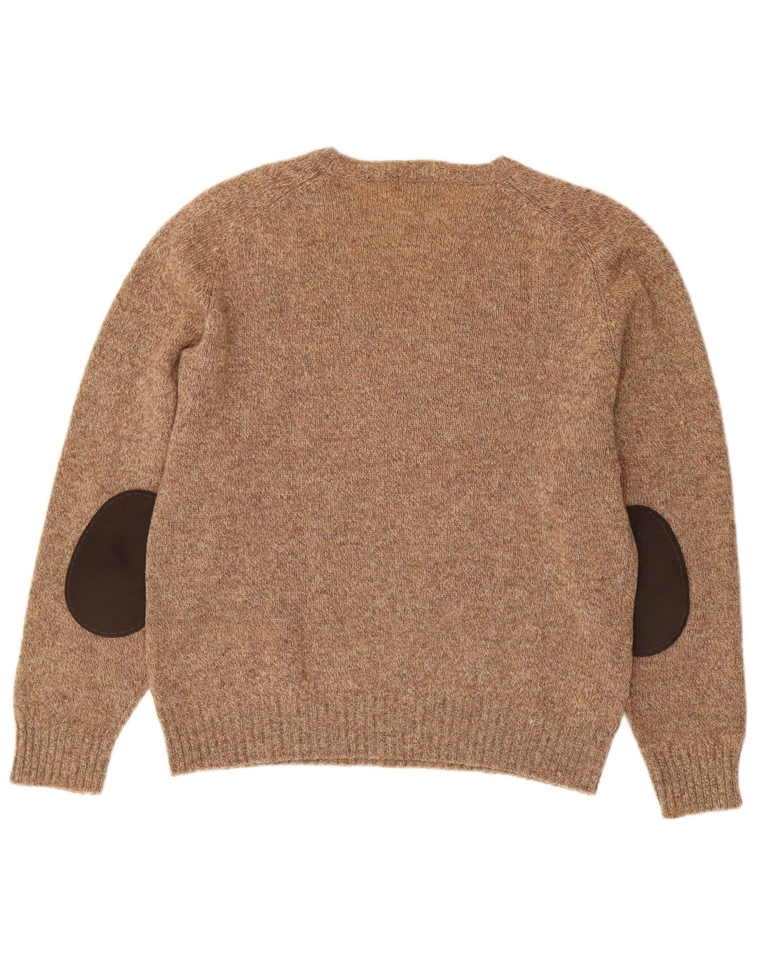 Maglione maglione girocollo da donna Kappa UK 16 grande lana marrone