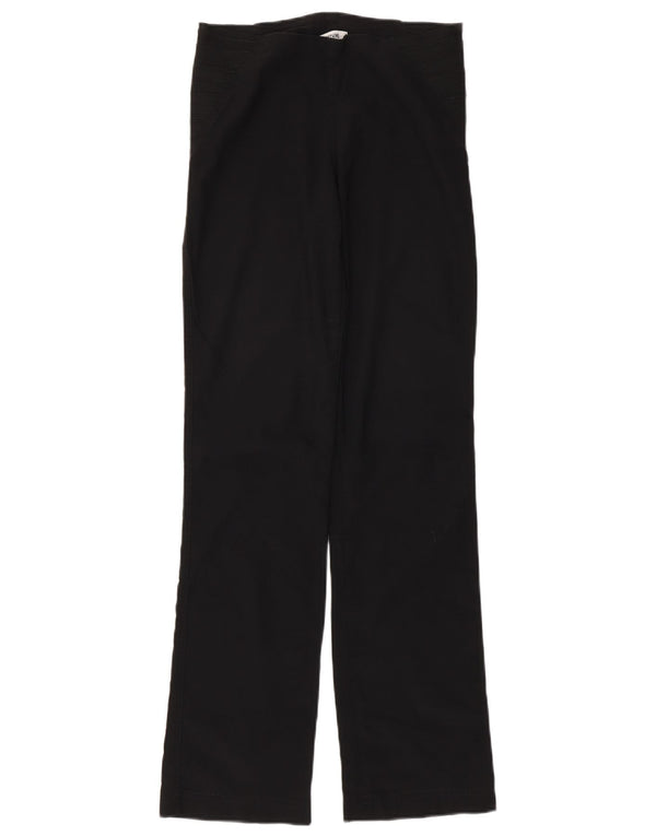 Pantaloni casual dritti da donna Moschino UK 10 Small W28 L32 Neri