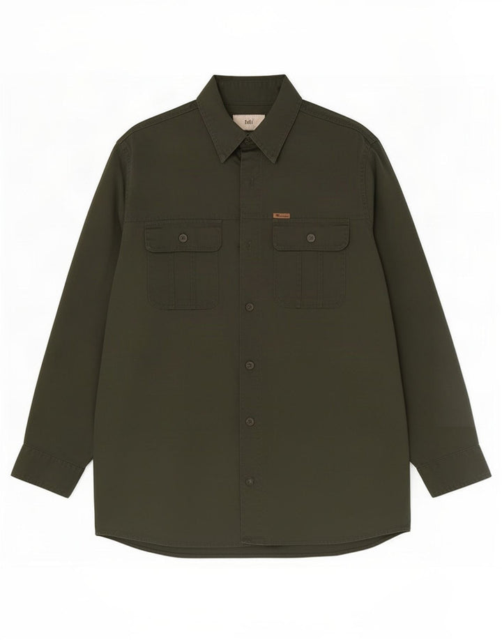 Camicia da uomo Hunter grande poliestere verde