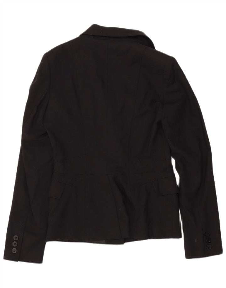 Giacca blazer da donna a 1 bottone REISS UK 8 piccola in lana nera
