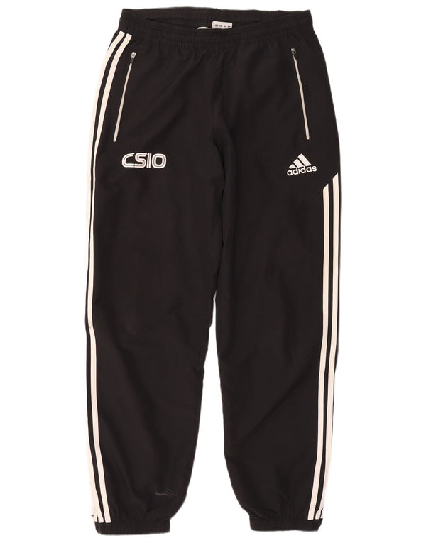 Pantaloni da tuta con grafica Adidas da uomo Joggers UK 38/40 Medium Nero