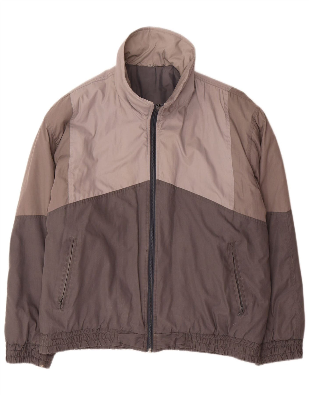 Giacca a vento da uomo vestibilità ampia VINTAGE IT 48 Colorblock grigio medio