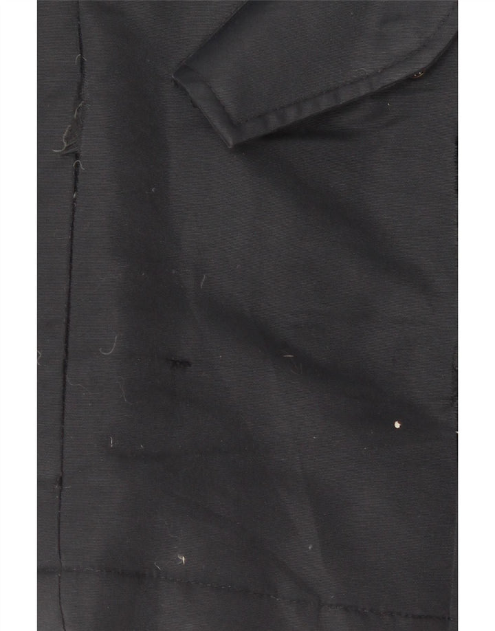 Giacca imbottita con cappuccio da donna Refrigiwear UK 16 grande poliestere blu navy