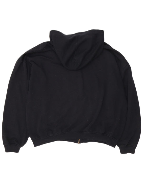 Giacca in pile con cappuccio Reebok da uomo UK 40 Large Nero Poliestere