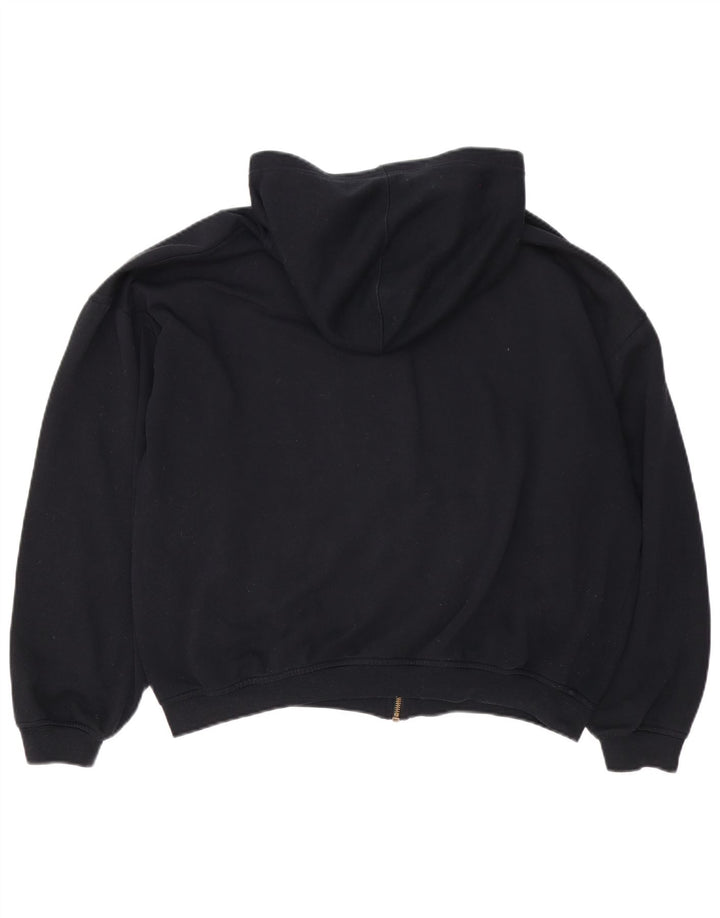 Giacca in pile con cappuccio Reebok da uomo UK 40 Large Nero Poliestere