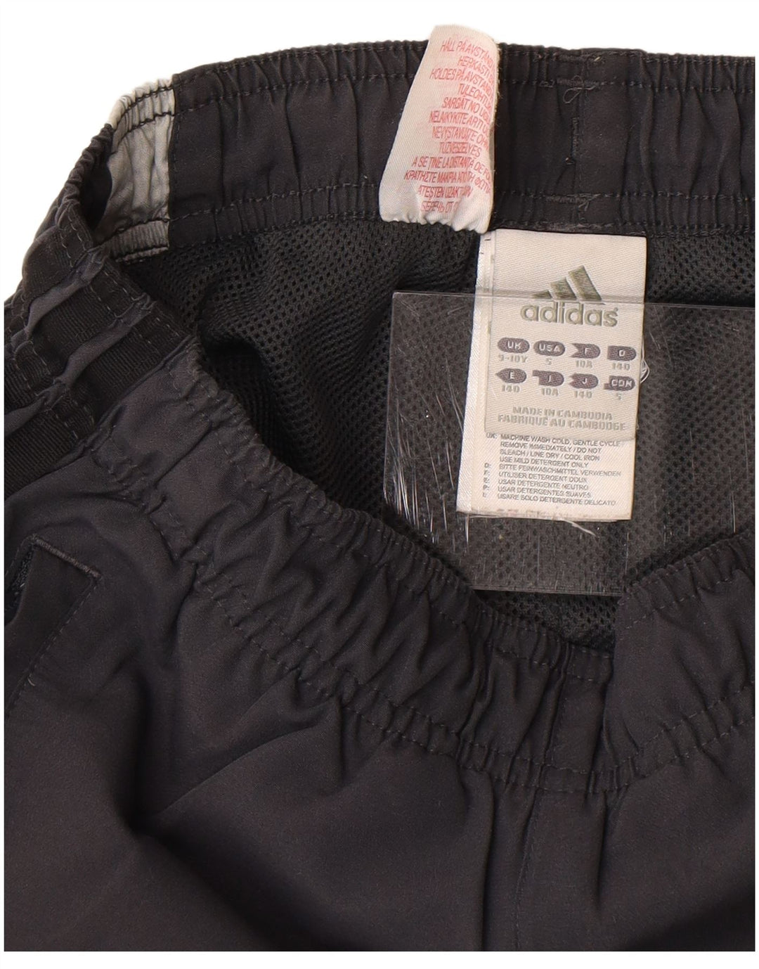 Pantaloncini sportivi Adidas da ragazzo, Bermuda, 9-10 anni, in poliestere color block grigio