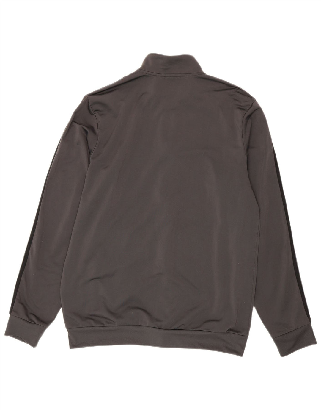 Giacca da ginnastica da uomo Adidas grande in poliestere grigio