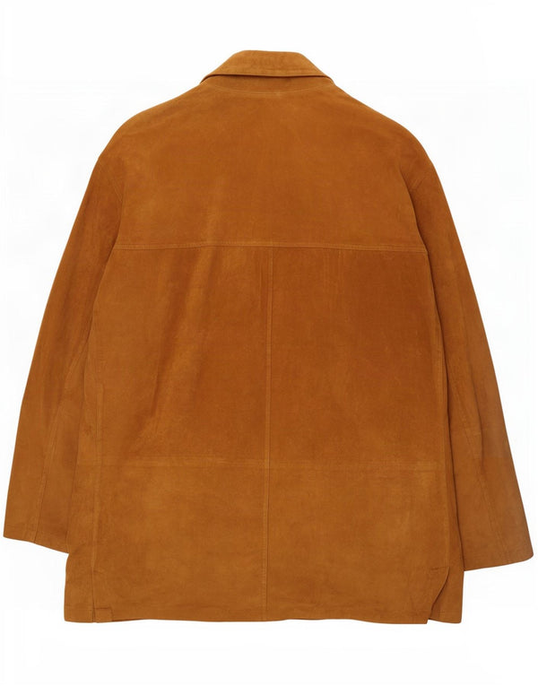Soprabito da uomo in pelle scamosciata J. C. Twidd IT 54 2XL Pelle beige