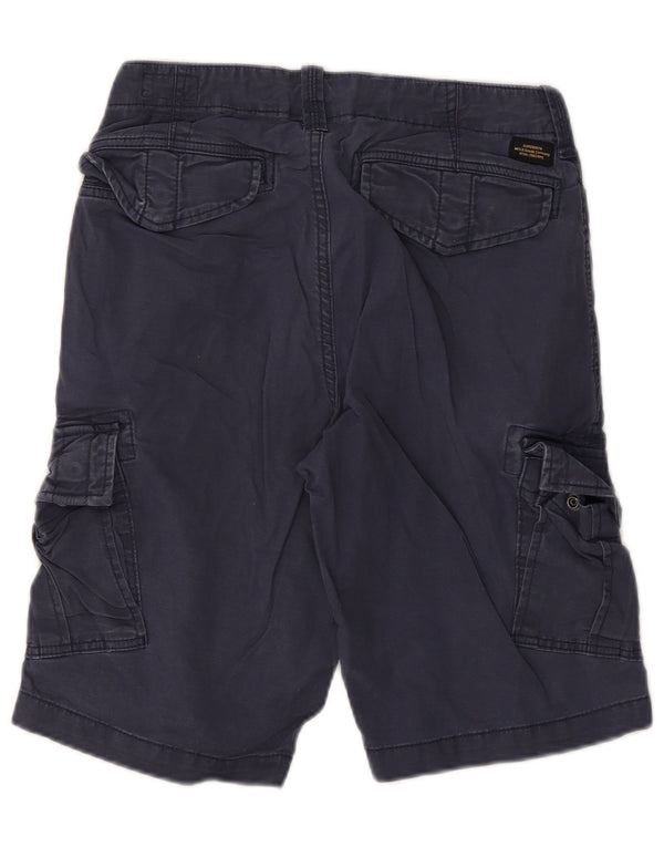 Pantaloncini cargo da uomo Superdry W28 Small blu navy