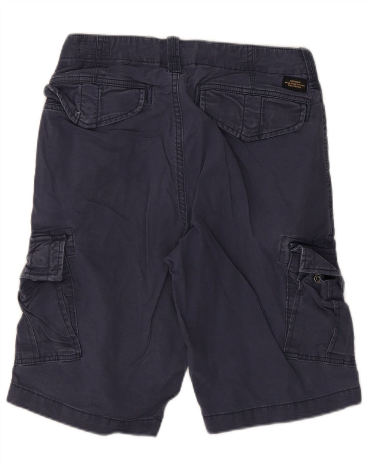 Pantaloncini cargo da uomo Superdry W28 Small blu navy
