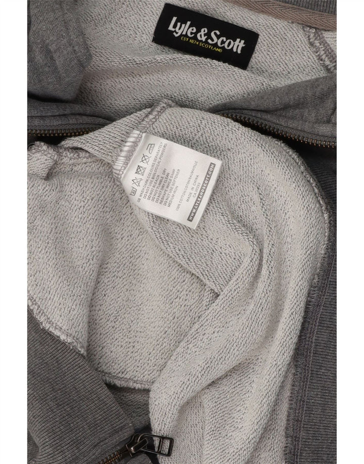 Giacca da tuta da uomo LYLE & SCOTT in cotone grigio medio