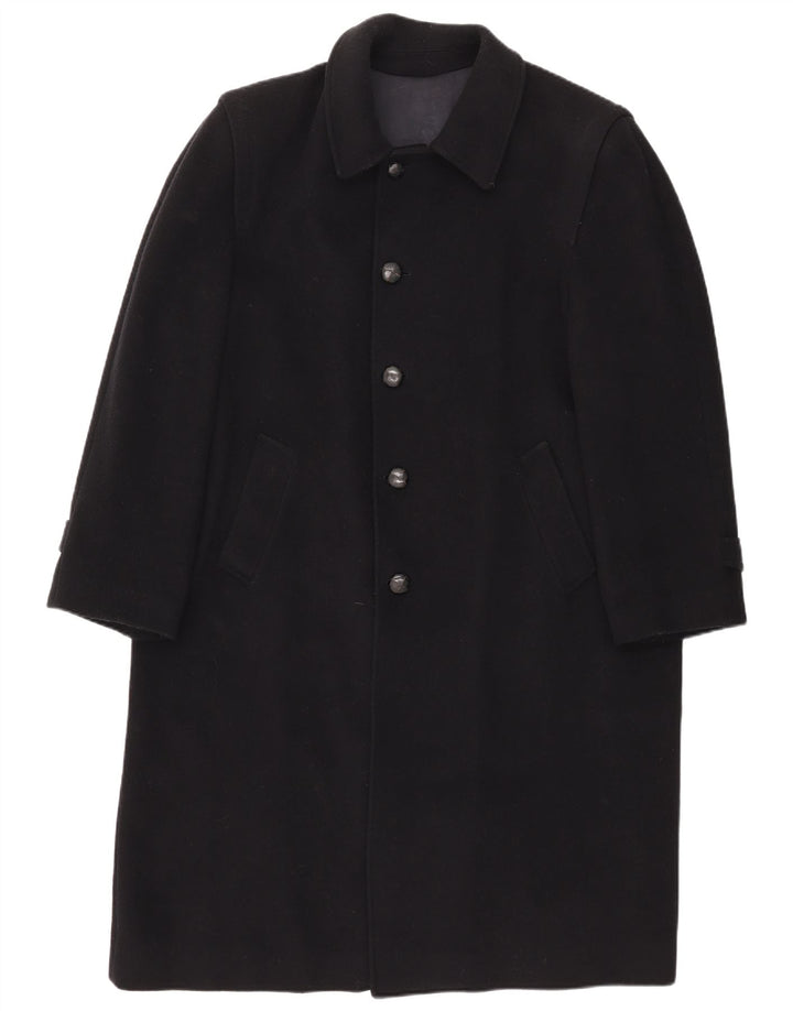 Soprabito da uomo vintage EU 48 medio in lana blu navy
