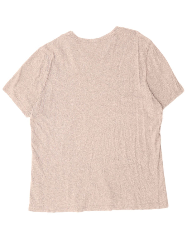 T-shirt grafica classica da uomo REEBOK Top XL in cotone grigio