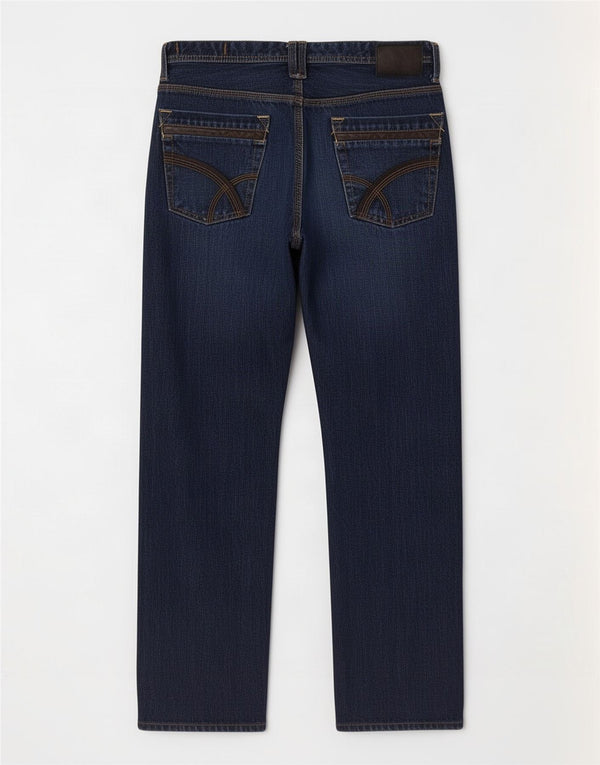 Jeans dritti da uomo Gas W32 L27 cotone blu navy