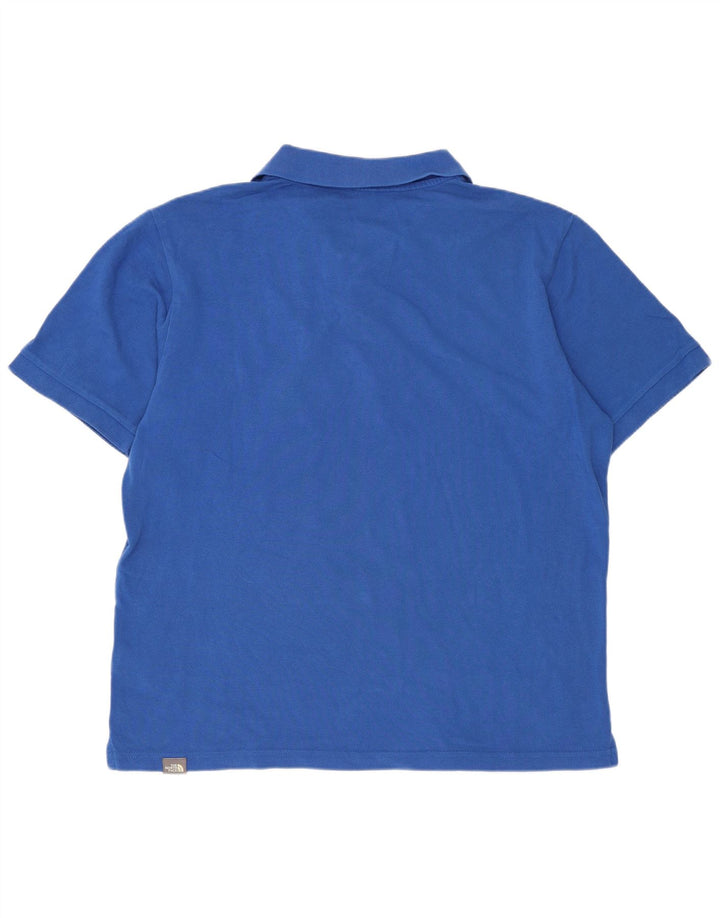 Polo da uomo The North Face in cotone blu medio