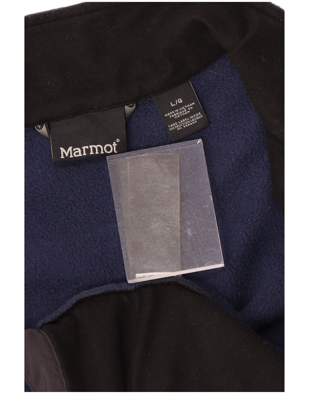 Giacca in pile da uomo MARMOT UK 40 Large in poliestere blu navy
