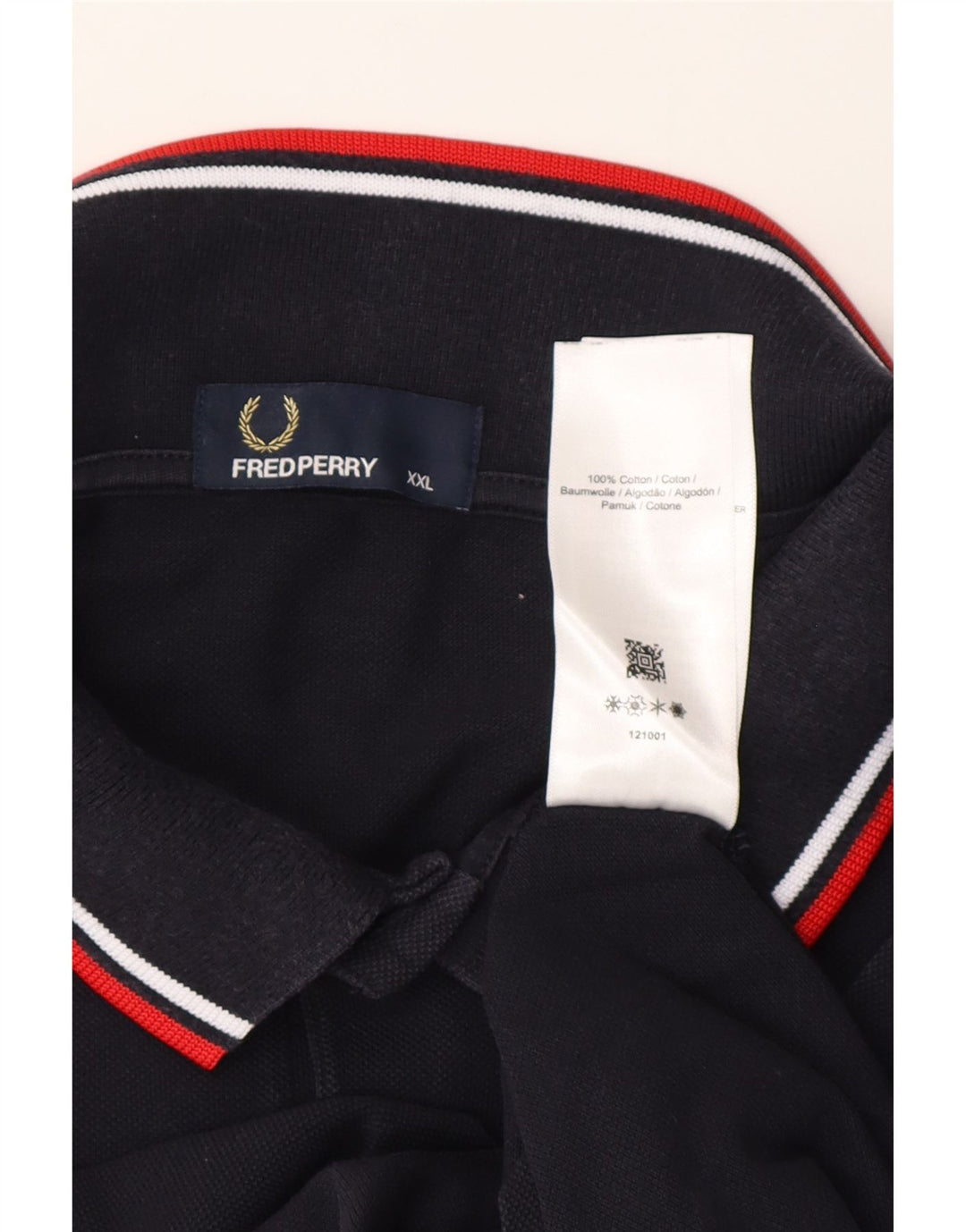 Polo da uomo Fred Perry 2XL in cotone blu navy