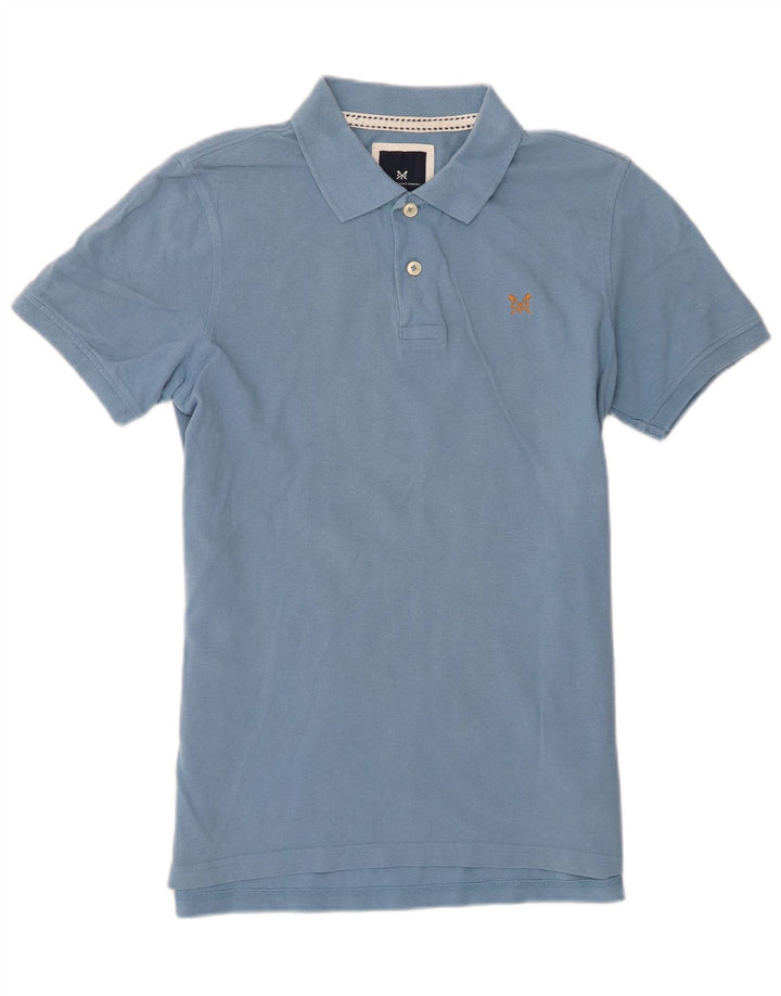 Crew Clothing Polo da uomo in cotone blu medio