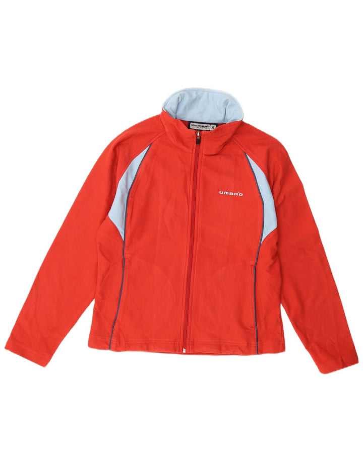 Giacca da tuta da donna Umbro UK 14 Poliestere color block rosso medio
