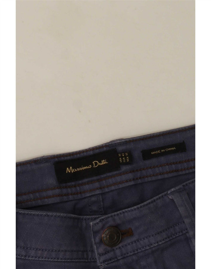 Jeans dritti da uomo Massimo Dutti EU 42 Large W32 L30 Blu navy