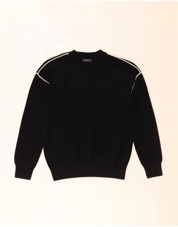 Maglione maglione con scollo a barca da donna Marks & Spencer UK 10 piccolo nero