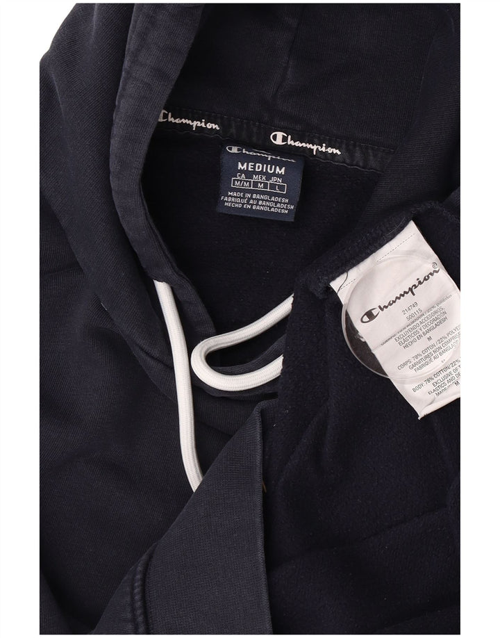 Felpa con cappuccio da uomo Champion, cotone medio blu navy