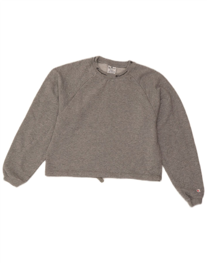 Felpa corta da donna Champion UK 10 piccolo cotone grigio