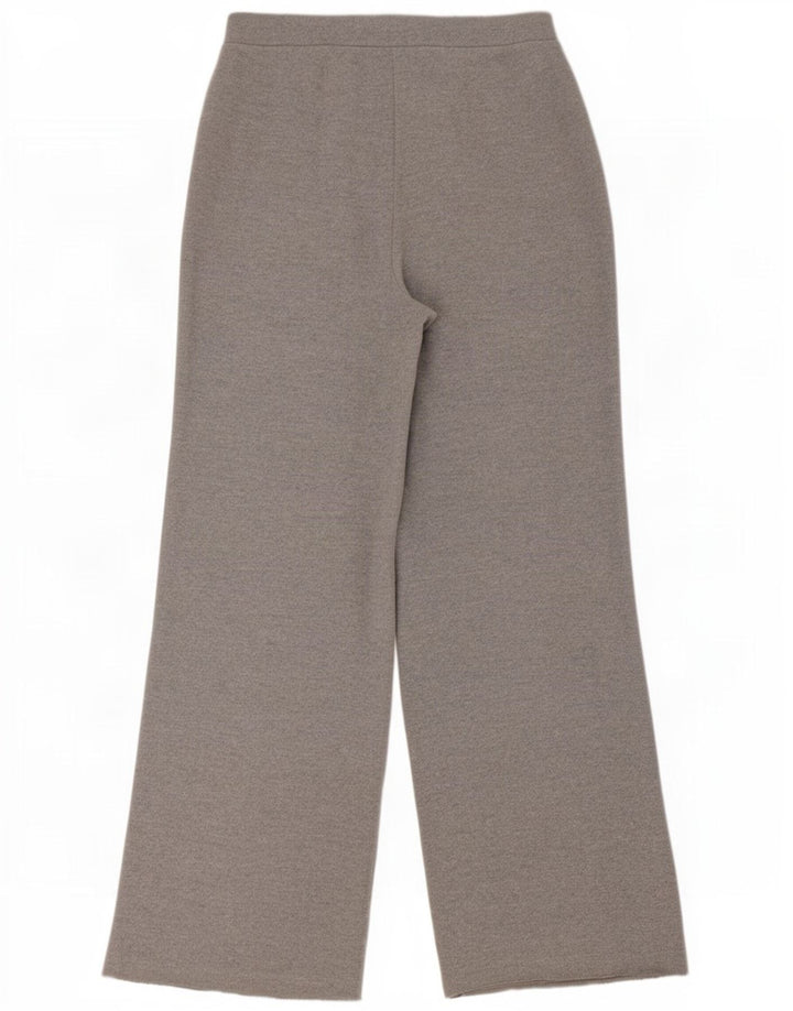 Pantaloni da tuta da donna Zara a gamba larga UK 12 Poliestere grigio medio