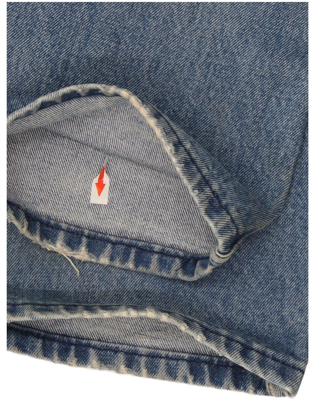 Jeans dritti da uomo Valentino W33 L33 in cotone blu