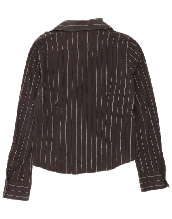 Camicia da donna Benetton UK 16 Large Black Striped