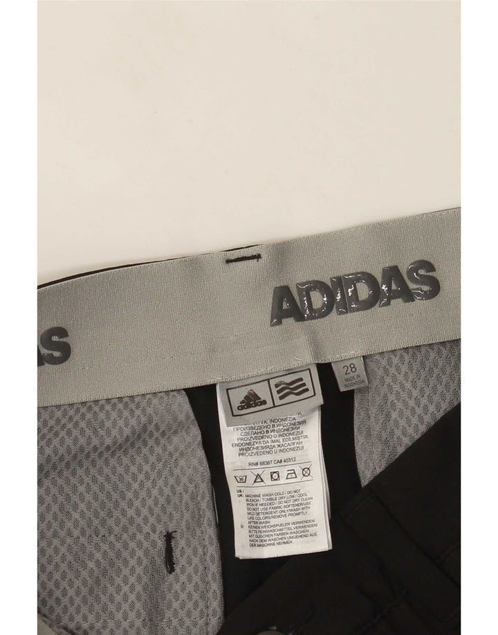 Pantaloncini chino da uomo Adidas W28 piccoli poliestere nero