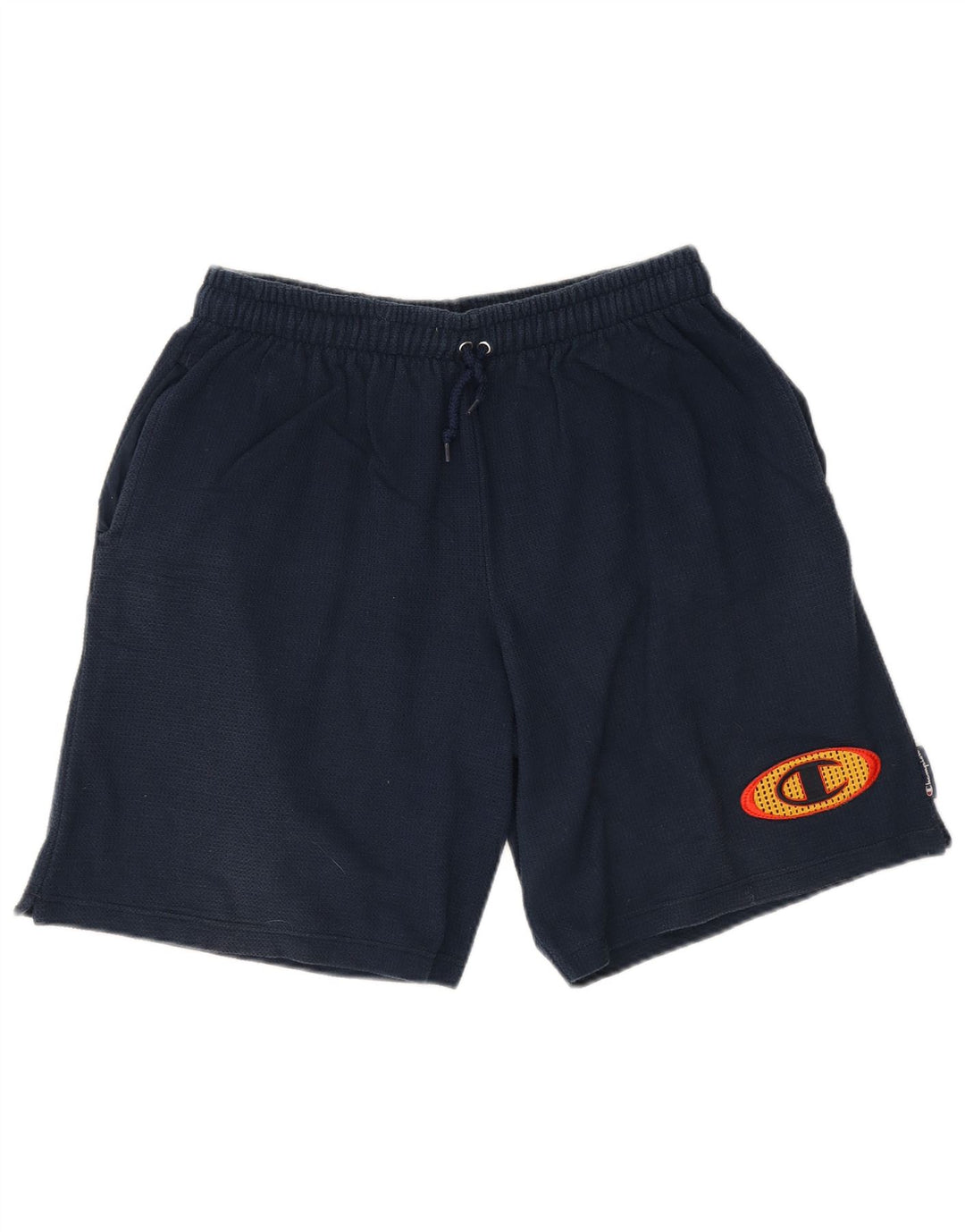 Pantaloncini sportivi grafici da uomo Champion cotone medio blu navy