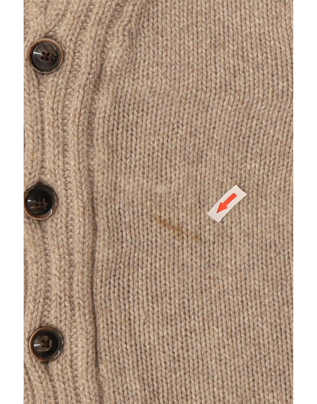 Maglione cardigan da uomo Massimo Dutti XL in lana beige