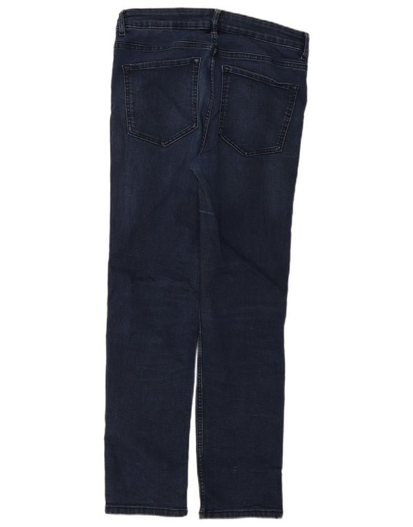 Jeans dritti da donna Marks & Spencer UK 12 medio W30 L28 blu navy