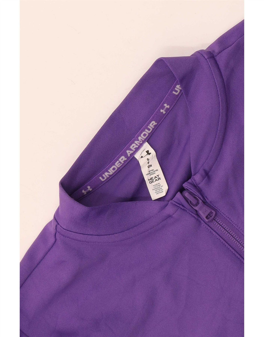Under Armour Donna Crop Pullover Tuta Top UK 10 Small Viola