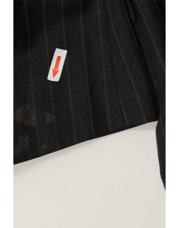 Giacca blazer a 2 bottoni da uomo Marks & Spencer UK 44 XL lana gessata grigia