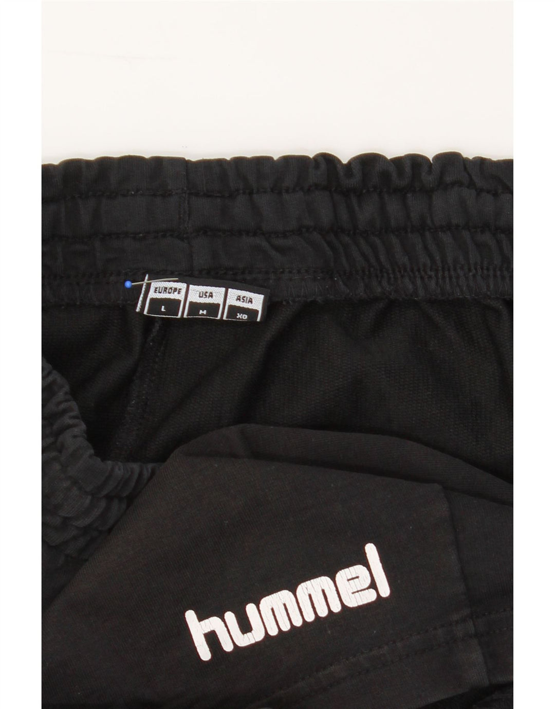 HUMMEL Mens Sport Shorts Large Black Cotton Vintage Hummel and Second-Hand Hummel from Messina Hembry 