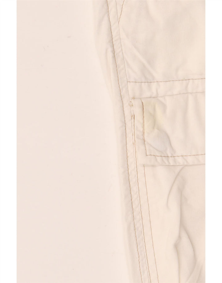 Bermuda cargo da donna Fordocks IT 44 medio W30 cotone bianco sporco