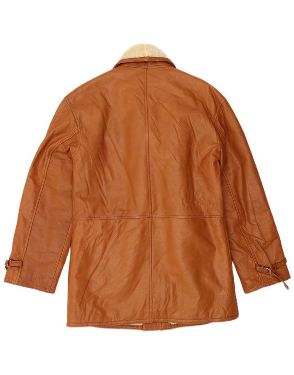 Giubbotto in shearling vintage da uomo IT 48 Marrone medio