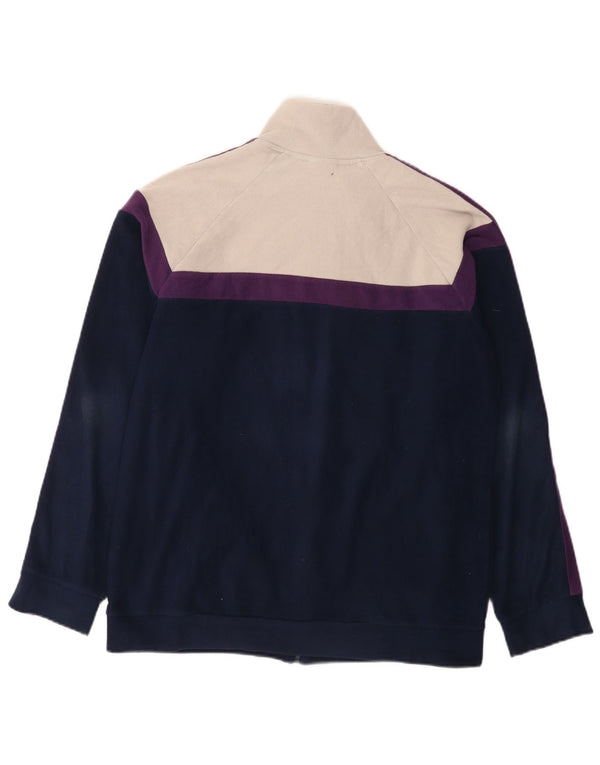 Giacca in pile da uomo Fila UK 40 Large Blu Navy Colourblock