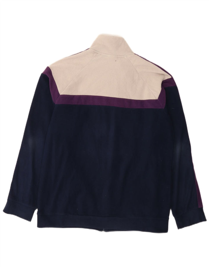 Giacca in pile da uomo Fila UK 40 Large Blu Navy Colourblock