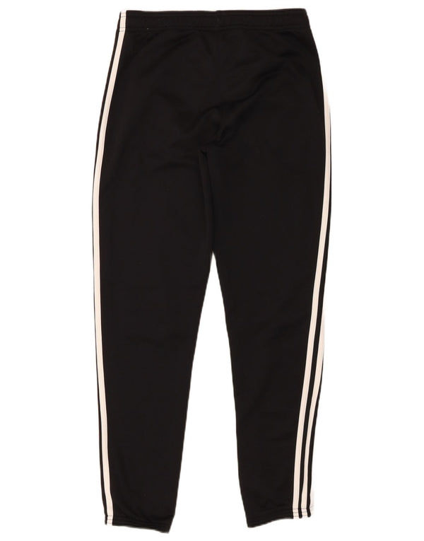 Adidas Boys Tracksuit Trousers Joggers 13-14 Years Black Polyester