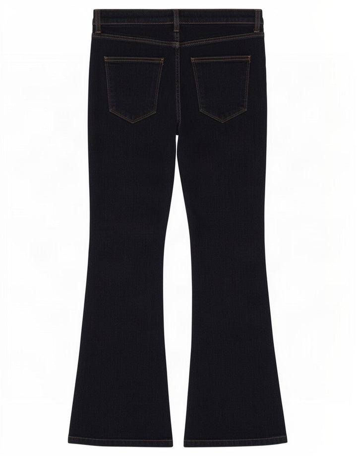 Jeans svasati da donna Zara EU 42 Large W32 L30 cotone blu navy