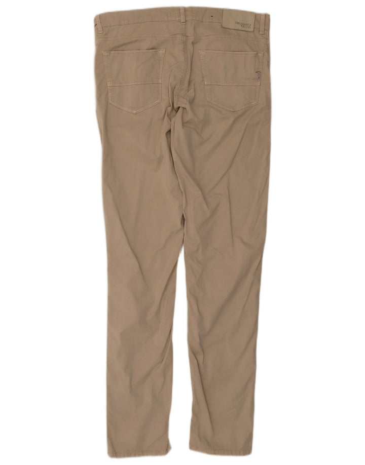 Pantaloni Casual Slim Uomo Trussardi W34 L33 Beige