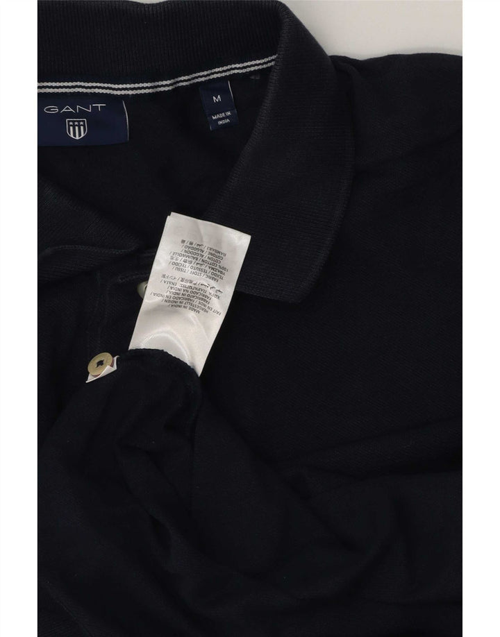 Polo da uomo Gant in cotone blu navy medio