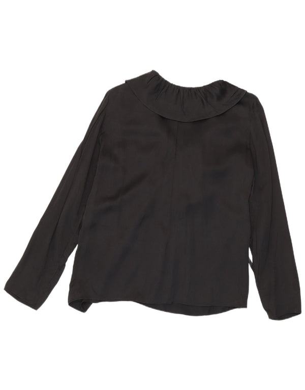 Moschino Camicetta oversize a maniche lunghe da donna Top UK 10 Small Nero