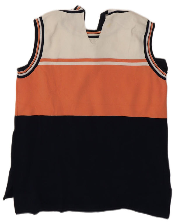 Top in camicetta da donna Marks & Spencer UK 12 a righe multicolori medie